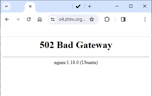 502 Bad Gateway for nginx
